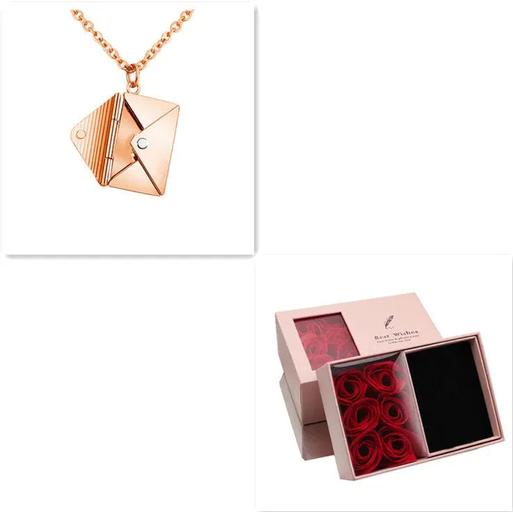 Fashion Jewelry Envelop Necklace Women Lover Letter Pendant Best Gifts For Girlfriend - Bellarte Enchanté Fashion Jewelry Envelop Necklace Women Lover Letter Pendant Best Gifts For Girlfriend